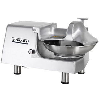 BRAND NEW SCRATCH AND DENT! Hobart 84145 5 lb. Buffalo Chopper Food Processor with Powder-Coated Aluminum Base, S Blade and #12 Hub. 115 Volts, 1 Phase. Tested and Working!