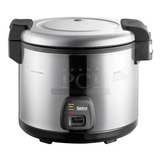 BRAND NEW SCRATCH AND DENT! Galaxy 177RCSG60 60 Cup (30 Cup Raw) Electric Rice Cooker / Warmer. 120 Volts, 1 Phase. Tested and Working!