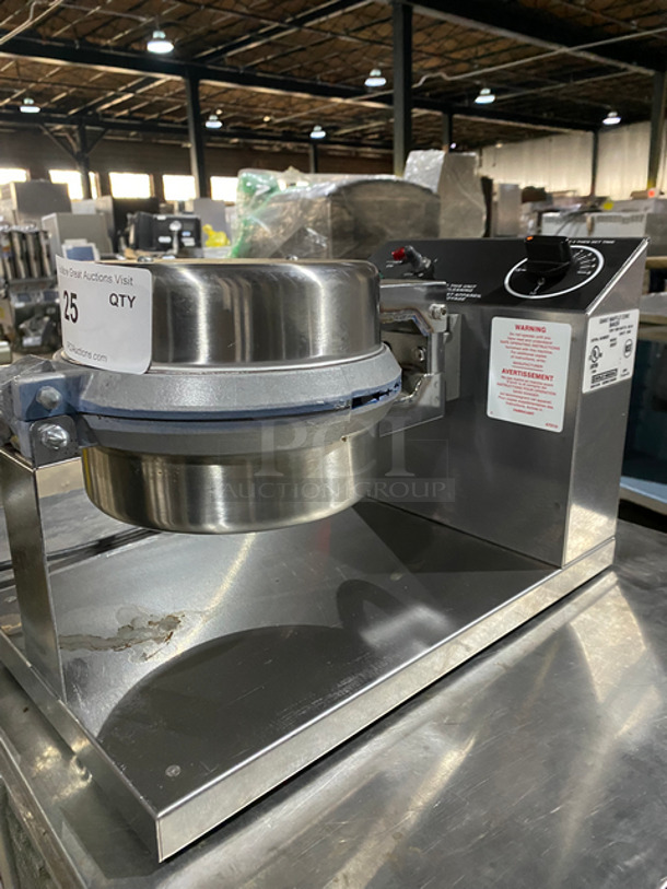 Gold Metal Commercial Countertop Giant Waffle Cone Baker Press! All Stainless Steel! Model: 5020T SN: GWCT1940 120V 60HZ 1 Phase - Image 2 of 9