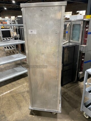 Cres Cor Commercial Single Door Enclosed Pan Transport Rack! Solid Stainless Steel! On Casters! Model: 1011820DSD SN: HBCJ2940601