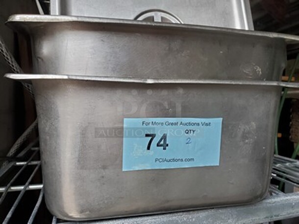 Stainless Steel Food Pan w/ lid   - Image 2 of 2