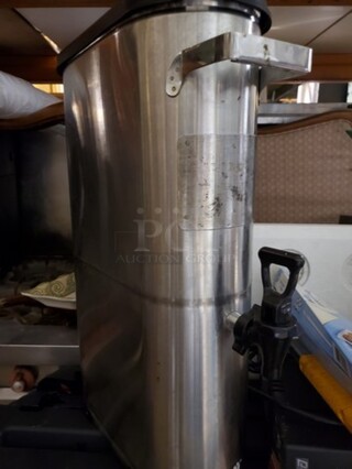 Iced Tea Dispenser with Pinch Tube Faucet