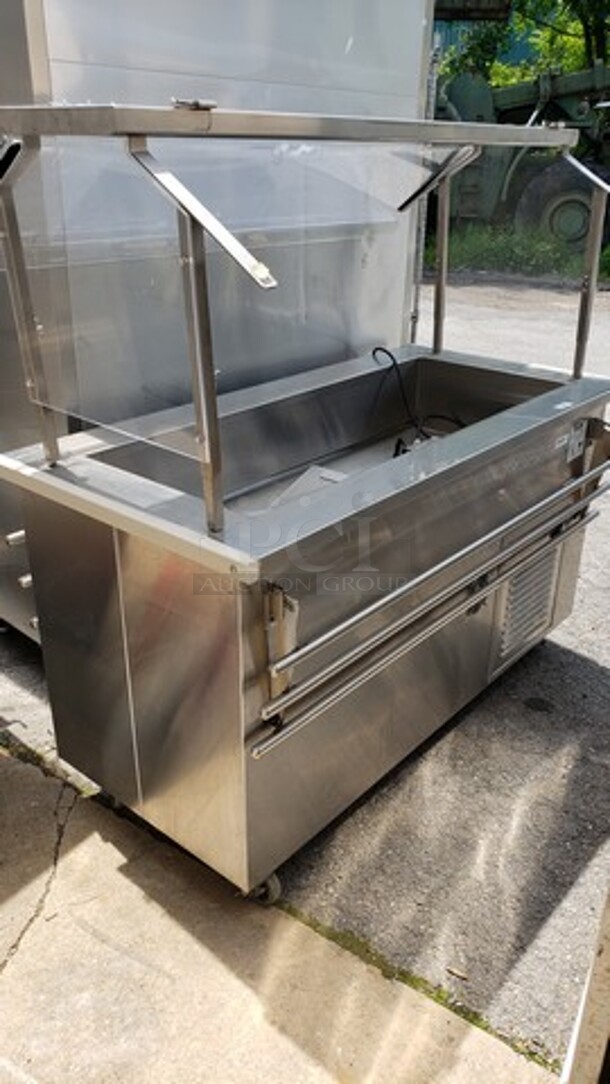 Low Temp 60-CFMA Temp-est Aire Cold Pan Serving Counter! On Casters! - Image 2 of 3