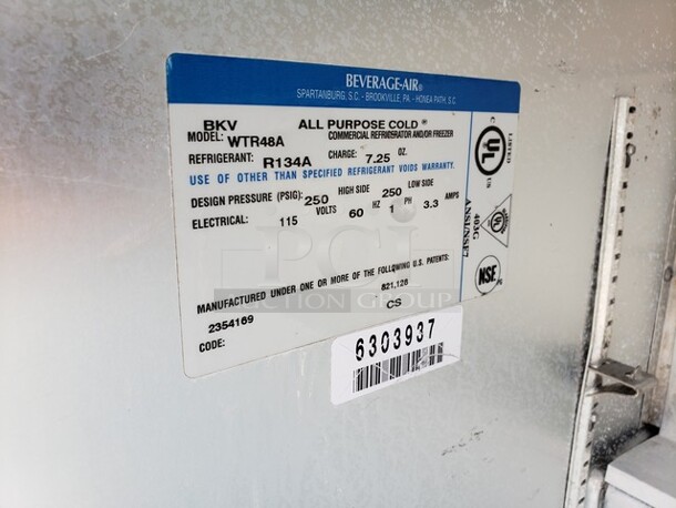 Beverage Air BKV Worktop Refrigerator! - Image 3 of 4