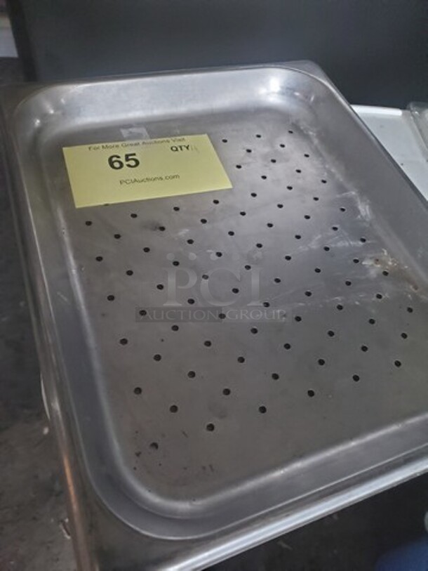 10" Perforated Stainless Steel Pan 10"x13" BIDX4 - Image 2 of 2