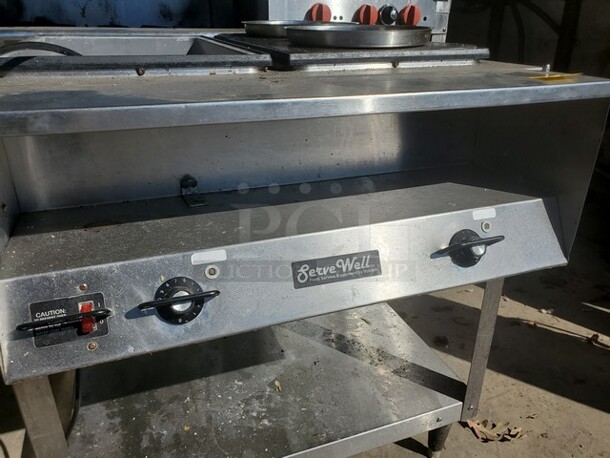 Vollrath ServeWell Electric Two Pan Hot Food Table/Steam Table 208-240V 31X32X34 Working  - Image 4 of 6