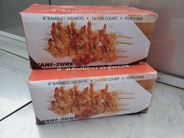 Full Box 8" BAMBOO SKEWERS! BIDX2  - Image 3 of 3
