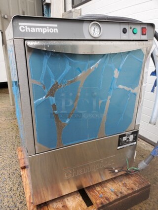 Champion UH100B Undercounter Dishwasher|120-208/230V|24"X24"X36"|Working!