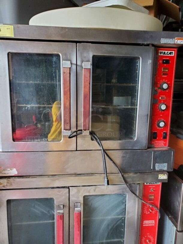 VULCAN Natural Gas Full size Double deck convection Oven  40X40X31 Working!  - Image 2 of 6