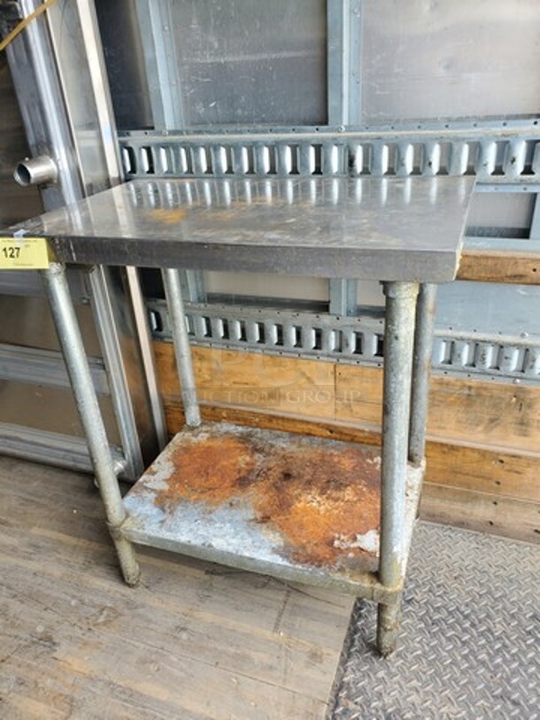 Stainless steel stand W/ Undershelf 30X18X36 - Image 2 of 3