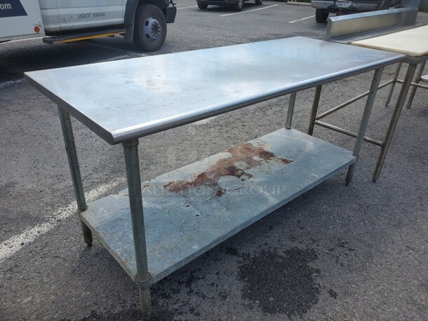 72" Stainless Steel Worktable W/ Undershelf 72X30X36 - Image 4 of 4