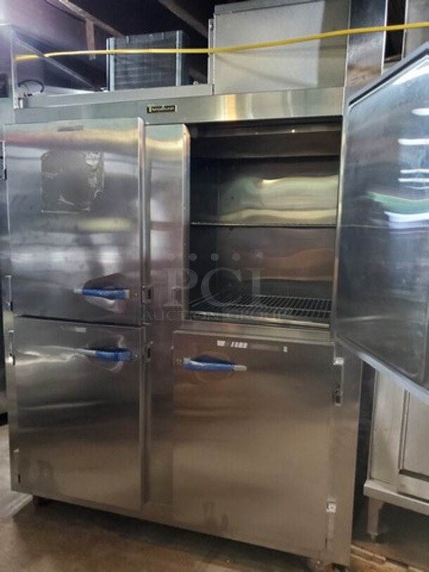 Traulsen RHT232WUT-HHS 58" Two Section Reach In Refrigerator, (4) Right Hinge Solid Doors, 115V, (Missing cover) On Casters, Very nice condition, Like new! - Image 3 of 6