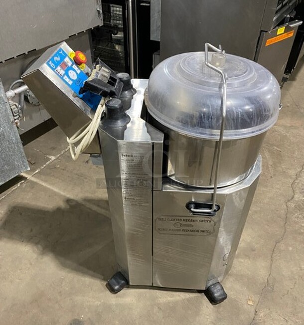 Sahveli Commercial Electric Powered VCM Vertical Cutter/Mixer/Mincer! Great For Meat, Dough, Vegetables! Perfect For All Your Hummus Needs! All Stainless Steel! Model: ZDKAYAKL SN: 0597 230/380V - Image 2 of 7