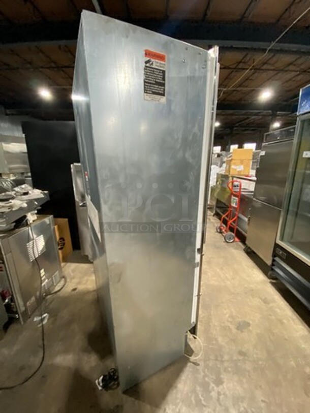 Built In Half Cooler Half Freezer Combo Unit! With Poly Shelves! Solid Stainless Steel! - Image 3 of 11