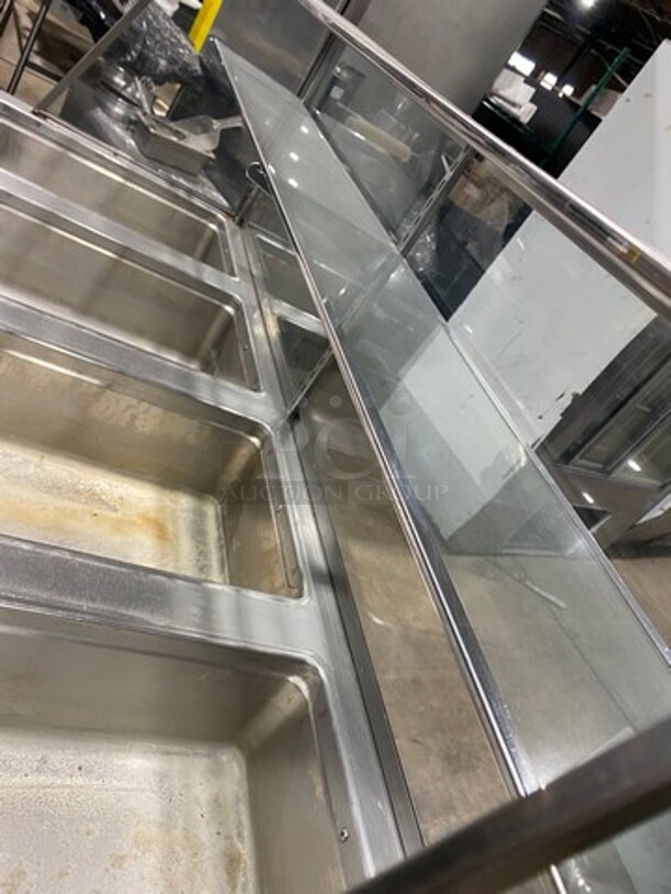 Randell Commercial Electric Powered 4 Well Steam Table! With Sneeze Guard! With Storage Space Underneath! All Stainless Steel! On Casters! Model: 3614 SN: J6593812 208/240V - Image 7 of 10
