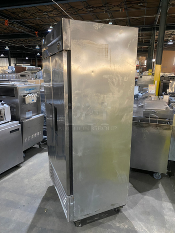 COOL! True Commercial 2 Door Reach In Refrigerator! With Poly Coated Racks! All Stainless Steel! On Casters! Model: T35 SN: 5079191 115V 60HZ 1 Phase - Image 2 of 10