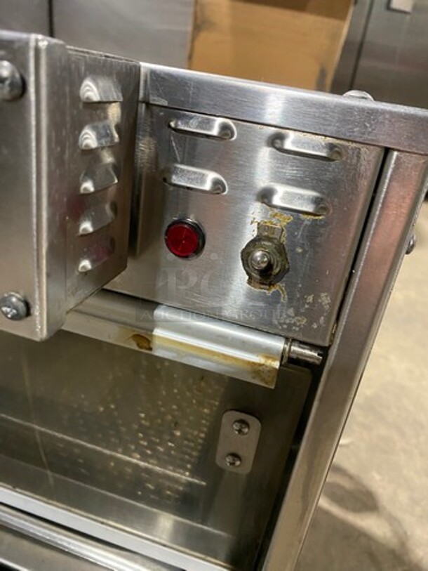 Nice! Hatco Counter Top Stainless Steel  GLO-RAY Edition Dual Crisp-N-Hold Warmer! Model GSMW-3! 120V 1 Phase! Working When Removed!   - Image 7 of 9