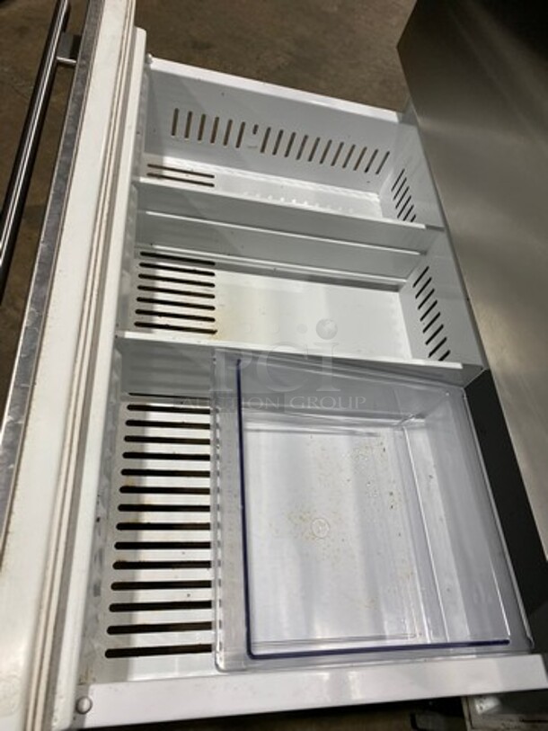 Built In Half Cooler Half Freezer Combo Unit! With Poly Shelves! Solid Stainless Steel! - Image 10 of 11