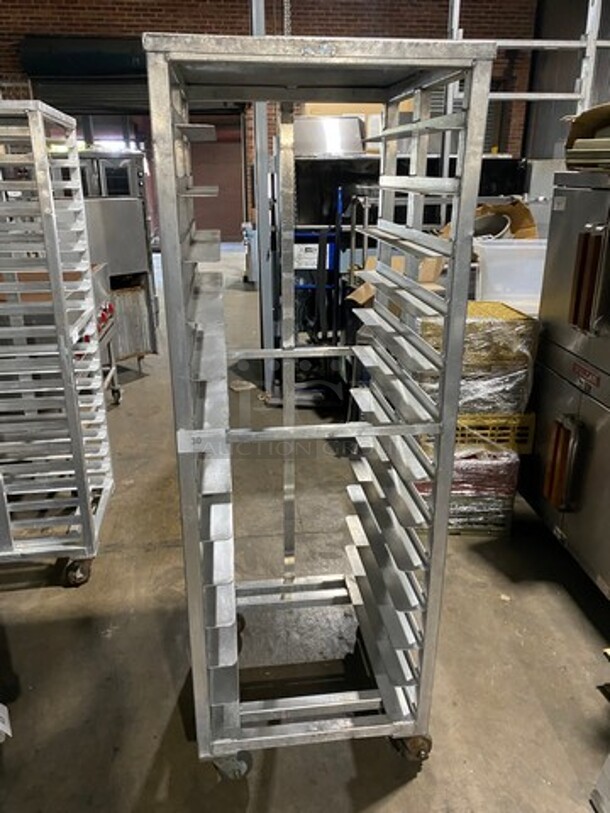 Metal Commercial Pan Transport Rack! On Casters! - Image 1 of 4
