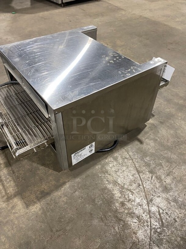 Belleco Commercial Countertop Electric Powered Conveyor Toaster! All Stainless Steel! WORKING WHEN REMOVED! Model: JB3H SN: 14093507301 208V 60HZ 1 Phase - Image 4 of 9