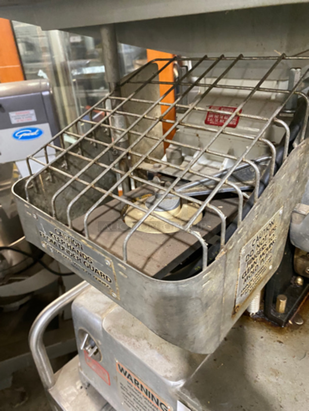 Hollymatic Commercial Food Portioning/ Patty Former Machine! On Equipment Stand! With Underneath Storage Space! All Stainless Steel! On Casters! WORKING WHEN REMOVED! Model: 54 SN: 58666 115V 60HZ 1 Phase - Image 6 of 11