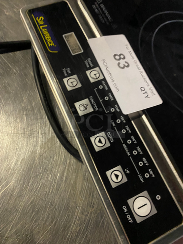 Sir Lawrence Commercial Countertop Electric Powered Single Burner Induction Range! 12x14! Model: SLIN1800 120V 60HZ - Image 6 of 8