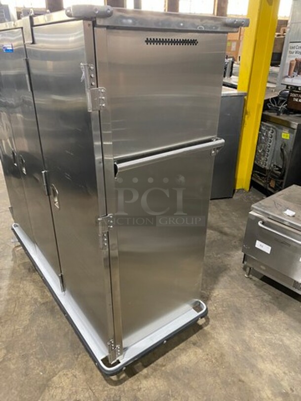 LATE MODEL! 2022 Jones Zylon Commercial Single Door Dry Food Transport Cart! All Stainless Steel! On Casters! Model: JZASS3D SN: 228075202 - Image 2 of 8