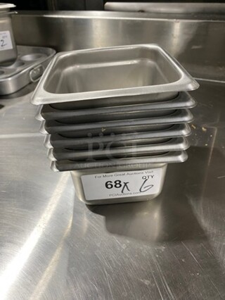 Winco Commercial Steam Table/ Prep Table Food Pans! All Stainless Steel! 6x Your Bid!