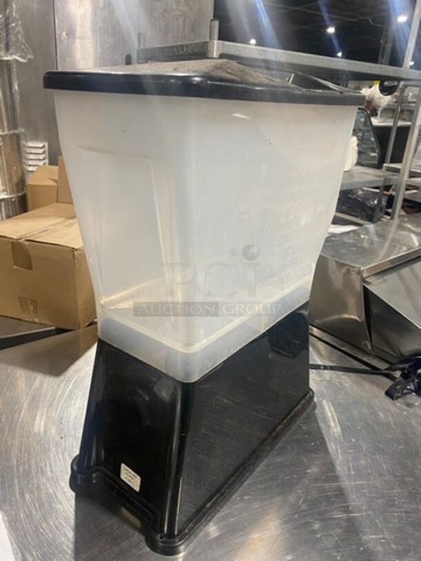 Countertop Beverage Dispenser! Clear And Black Poly! - Image 4 of 7