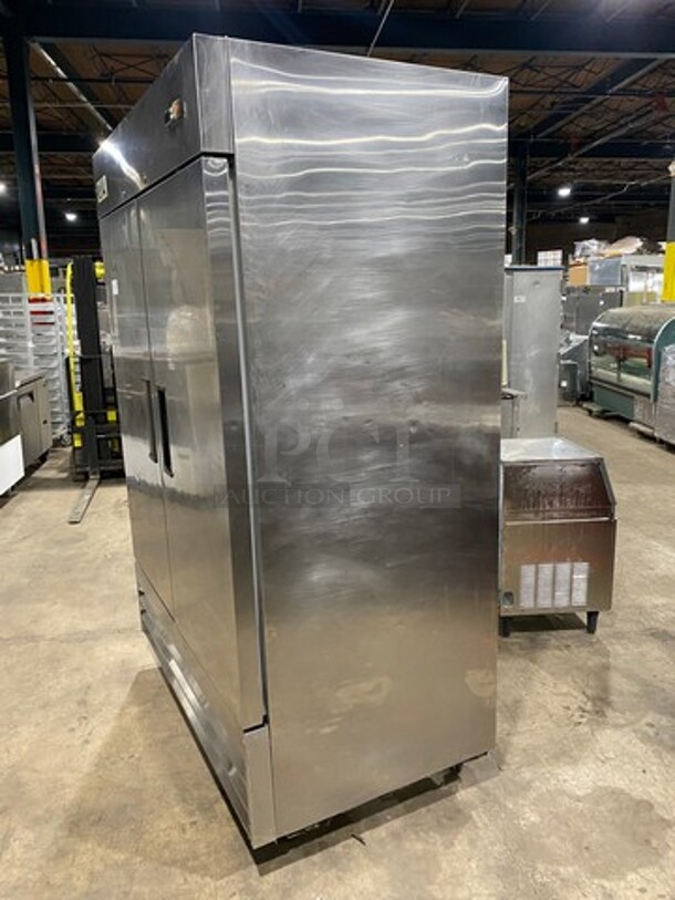 Avantco Commercial 2 Door Reach In Freezer! Solid Stainless Steel! On Casters! Model: 178A49FHC SN: 6065171419052126 115V - Image 2 of 10