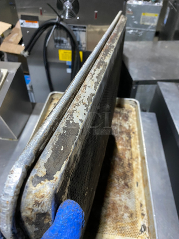 Full Size Perforated Sheet Pans! 4x Your Bid! - Image 3 of 4