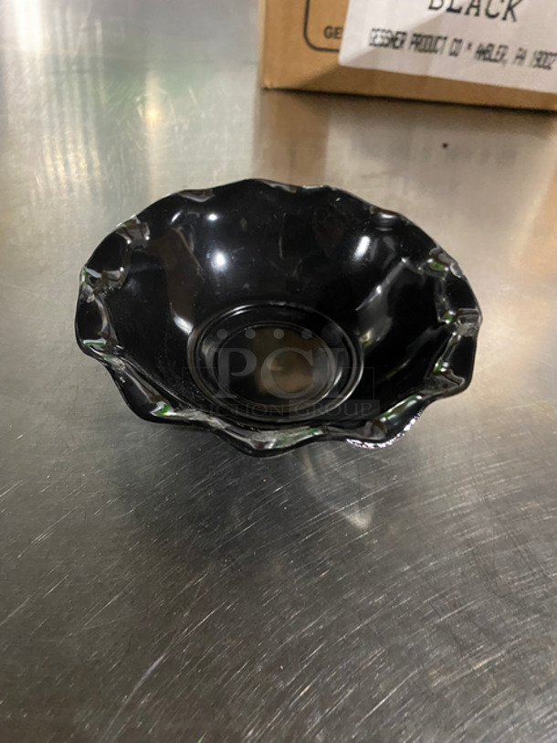 NEW! IN THE BOX! Gessner 5 OZ Black Poly Dessert Dish! 3x Your Bid! - Image 4 of 7