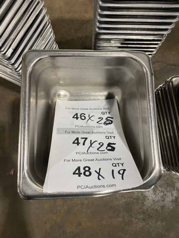 Commercial Steam Table/ Prep Table Food Pans! All Stainless Steel! 25x Your Bid! - Image 1 of 6