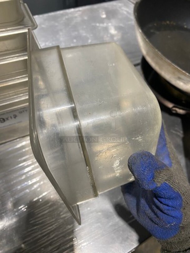 Cambro Clear Poly 1/6x4" Food Containers! 17x Your Bid! - Image 6 of 8