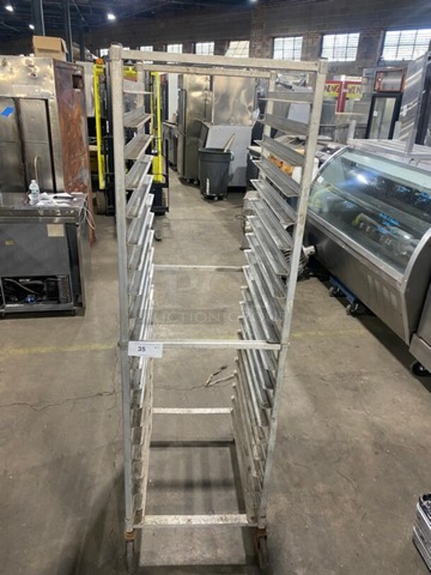 Metal Commercial Pan Transport Rack! On Casters! - Image 1 of 4