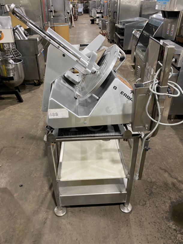 Bizerba Commercial Meat/Deli Slicer! On Stand! With Storage Area Underneath! All Stainless Steel! On Legs! Model: SE12 SN: 30001590 120V 60HZ 1 Phase - Image 4 of 11