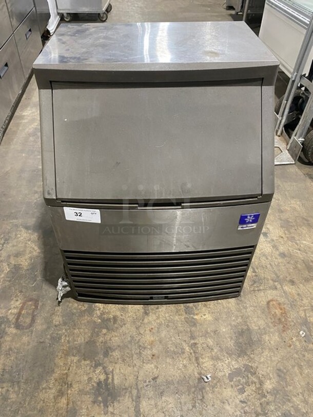 COOL! Manitowoc Commercial Ice Machine Head! Stainless Steel Body! On Legs! Model: QD0133W SN: 110066044 115V 60HZ 1 Phase