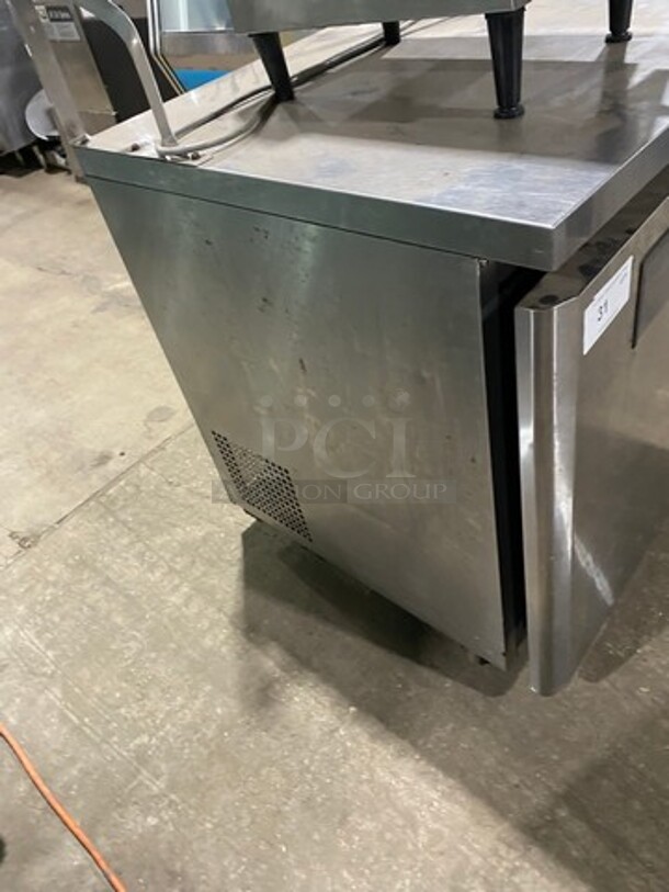 Turbo Air Commercial Single Door Lowboy/Worktop Freezer! With Poly Coated Racks! All Stainless Steel! Model: MUF28 SN: MU2F705113 115V 60HZ 1 Phase - Image 2 of 7
