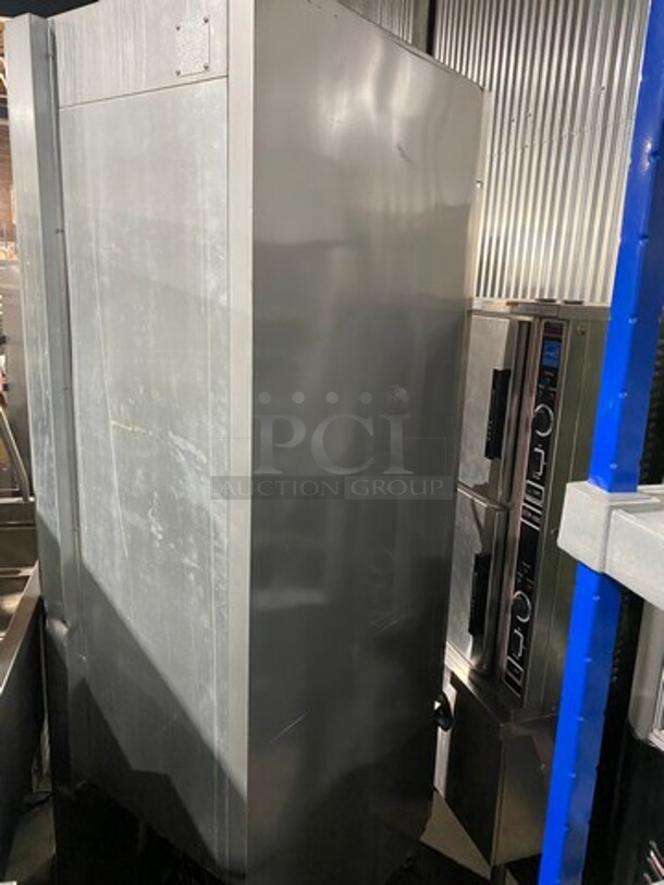 Beverage Air Commercial Single Door Reach-In Cooler! With Poly Coated Racks! Solid Stainless Steel! On Casters! Model: KR241AS SN: 6026093 115V 1 Phase - Image 4 of 10