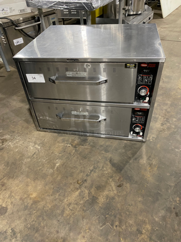 Hatco Commercial Electric Powered 2 Drawer Warmer! Solid Stainless Steel! Model: HDW2 SN: 8793151119 120V 60HZ 1 Phase