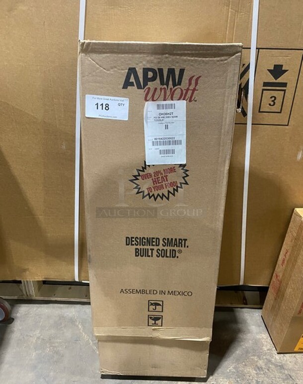 NEW IN BOX! APW Wyott Strip Food Warmer With Toggle Controls! MODEL FD36H SN: 8016422030022 208v 1ph! Working!  - Image 1 of 8