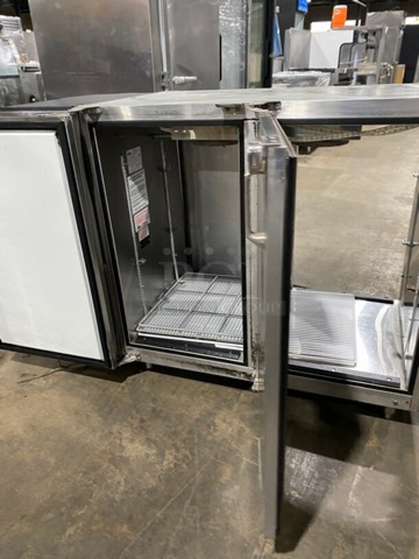 Glastender 2 Door Bar Back Cooler! With Poly Coated Racks! All Stainless Steel! On Legs! Model: NPT52L6SNH(LL/RR) SN: 134125922N 115V 60HZ 1 Phase - Image 6 of 9