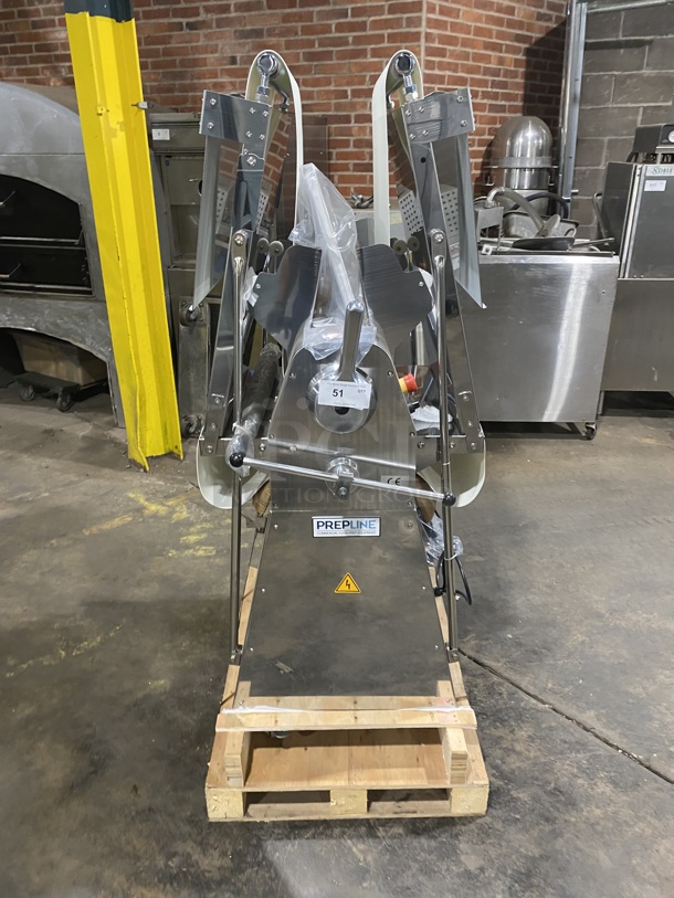 BRAND NEW! NEVER USED! AWESOME! PREPLNE Stainless Steel Reversible Dough Sheeter! Model FSS-120 Serial E21520179 120V/60Hz/1 Phase - Image 1 of 9