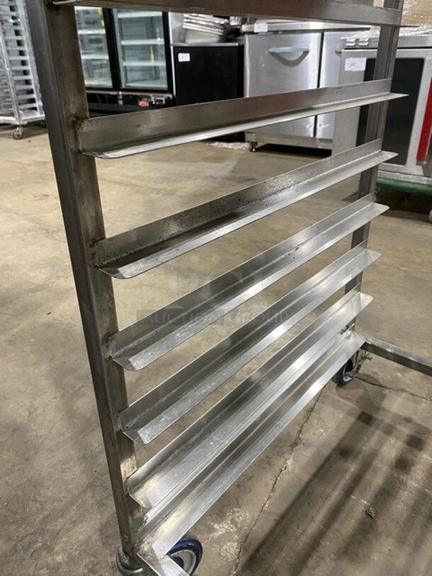 Metal Commercial Pan Transport Rack on Commercial Casters! - Image 5 of 6