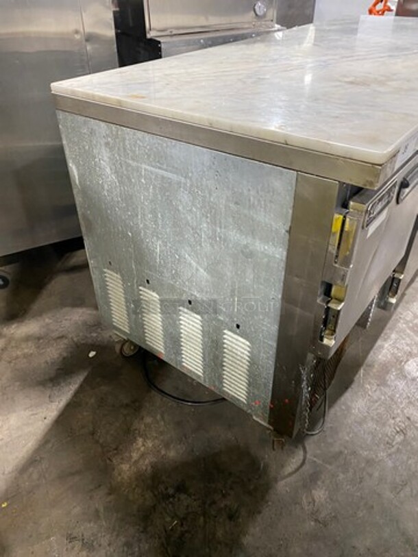 Leader Commercial 3 Door Under The Counter/ Work Top Cooler! With Poly Coated Racks! All Stainless Steel! On Casters! Model: LB72S/C SN: GX02S1807 115V 60HZ 1 Phase - Image 3 of 9