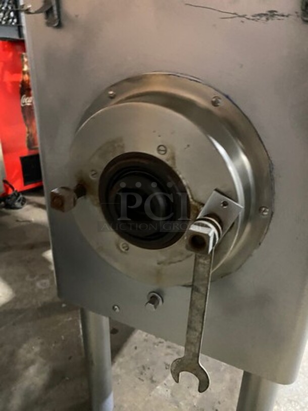 Hobart Heavy Duty Commercial Floor Style Meat Grinder! On Legs! Model: 4046 208V 3 Phase - Image 6 of 9