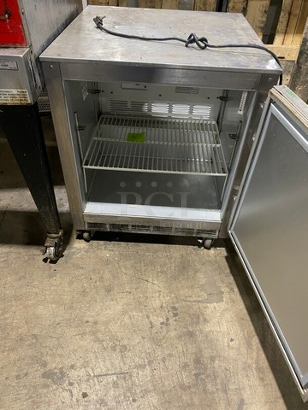 Beverage Air Commercial Single Door Undercounter Cooler! With Poly Coated Racks! Stainless Steel! On Casters! Model: UCR27A 115V 60HZ 1 Phase - Image 2 of 6