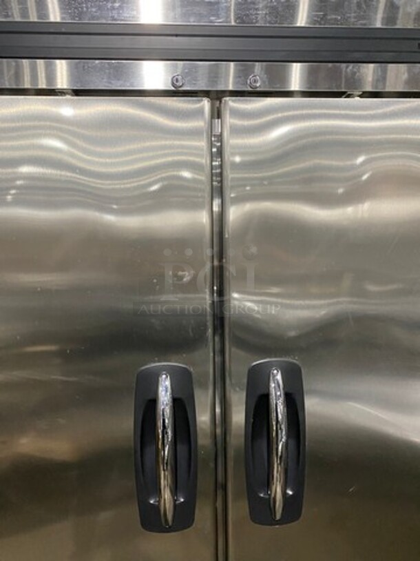 Norlake Commercial 2 Door Reach In Freezer! With Poly Coated Racks! All Stainless Steel! On Casters! AdvantEDGE Series! Model: F49S SN: 13120131 115V 1 Phase - Image 12 of 12