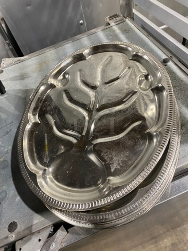 ALL ONE MONEY! Decorative Metal Serving/ Display Trays! - Image 2 of 3