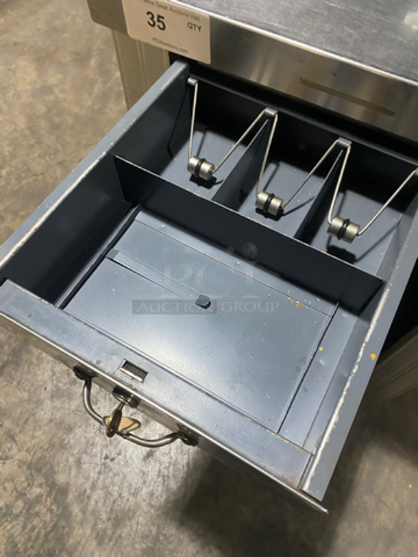 WOW! Serv-O-Lift Commercial Portable Cashier Station! All Stainless Steel! On Casters! - Image 5 of 7